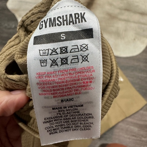 Gymshark ENERGY SEAMLESS LEGGINGS Biscotti Brown Size Small Women Gym Workout - Picture 8 of 9